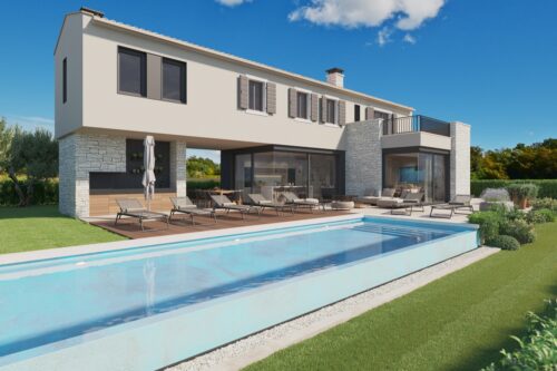 Moderne villa met zeezicht
